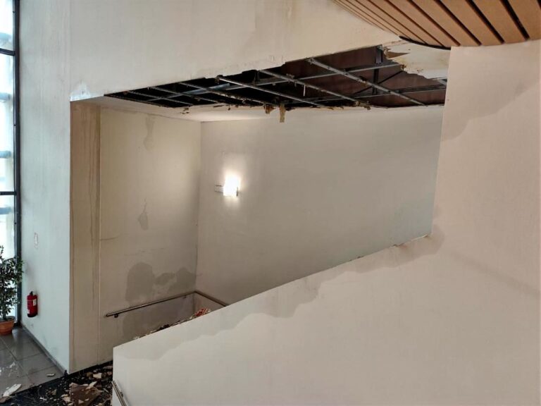 El temporal golpea edificios municipales pero evita inundaciones graves